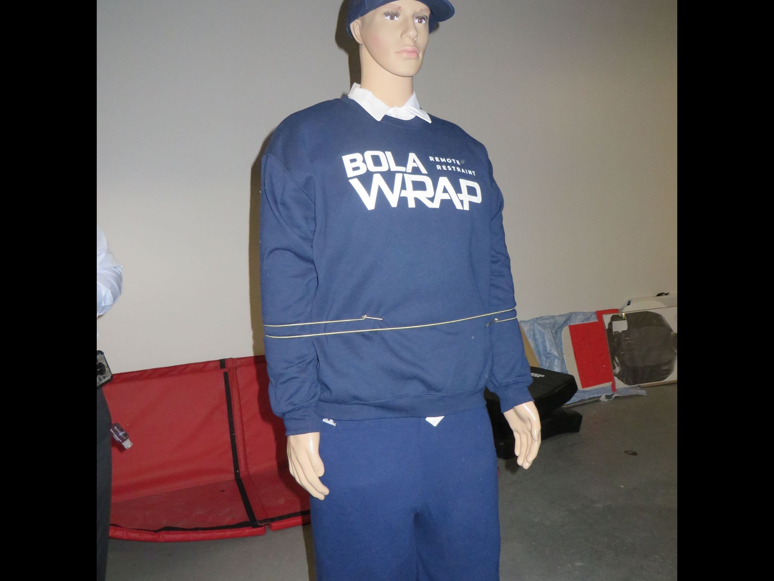 Mannequin with wrap