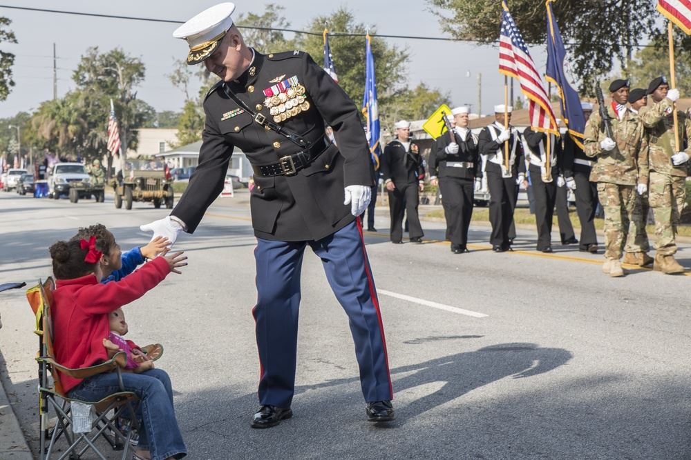Marines in Veterans Day parade