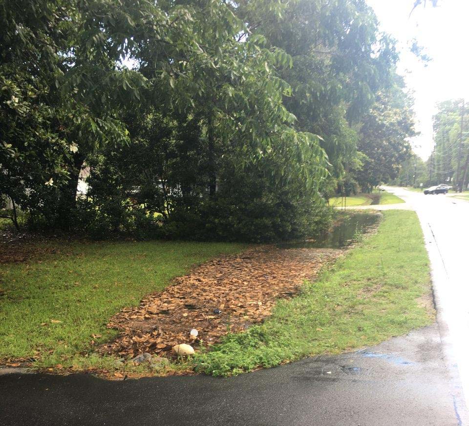 Photo showing flooded ditch