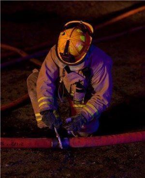 Firefighter Connecting Hoses