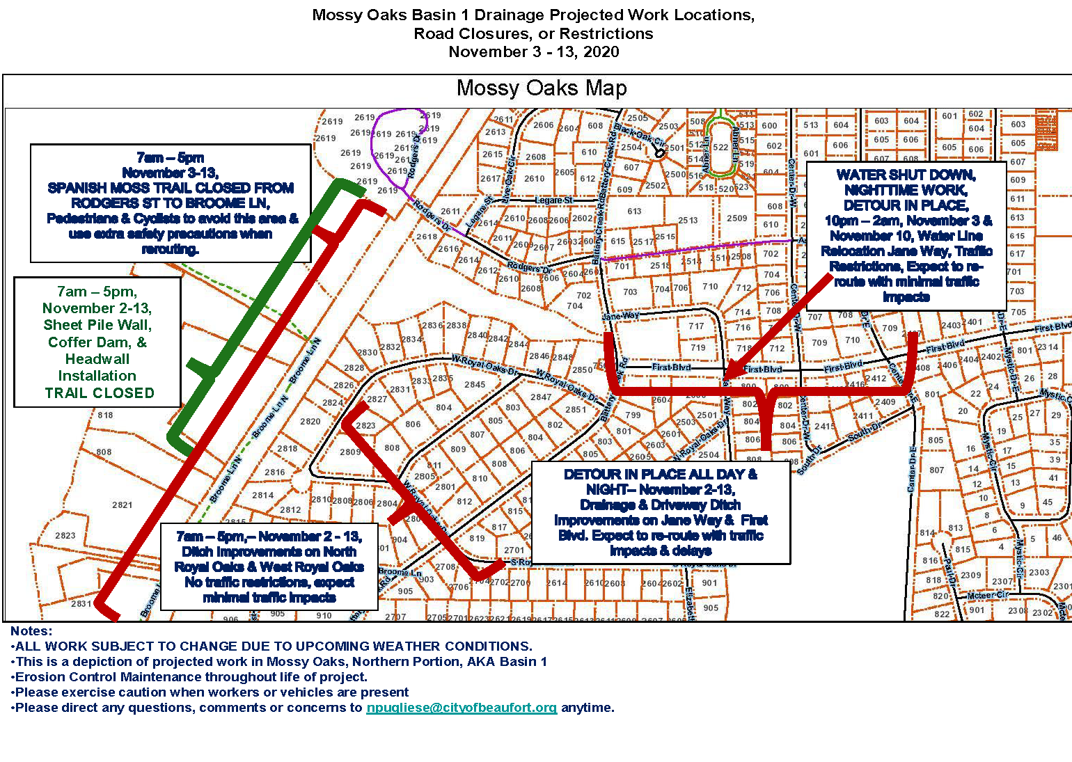 Basin 1 update through Nov. 13