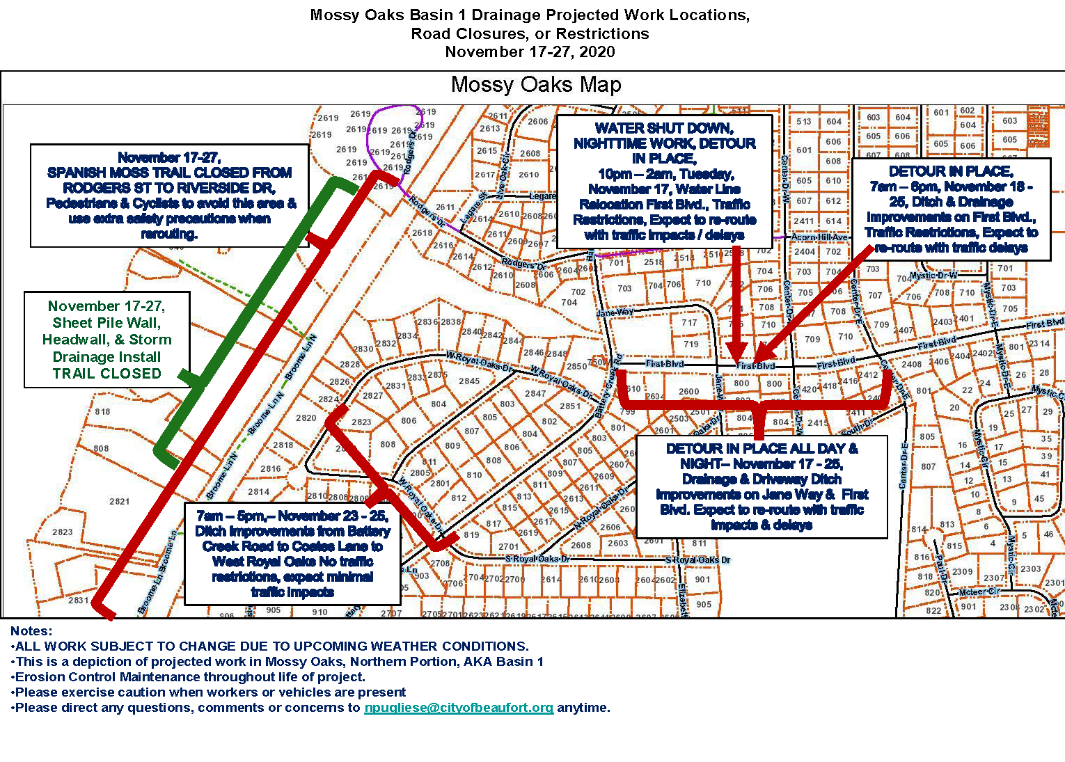 Basin 1 through Nov. 27