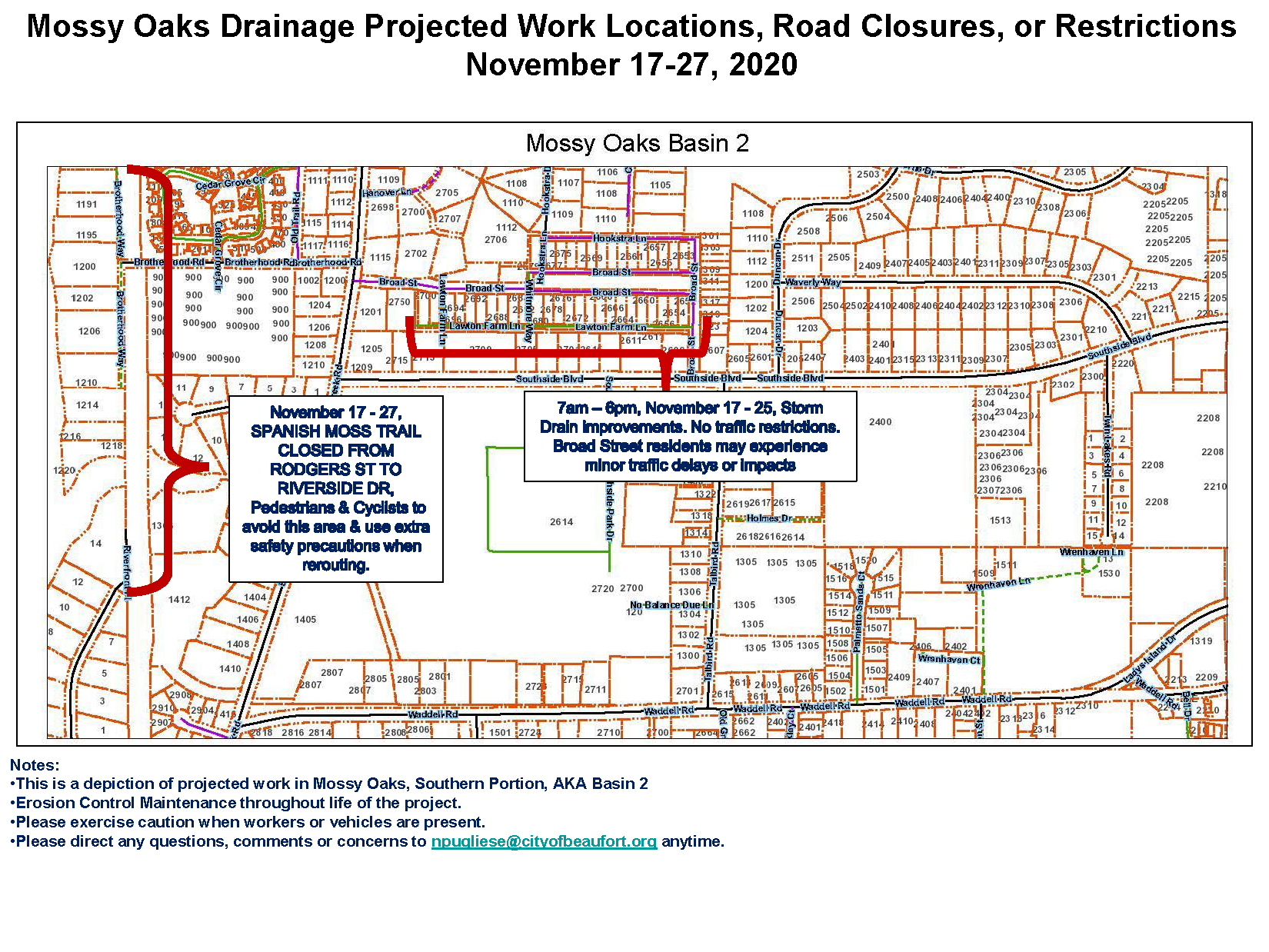 Basin 2 through Nov. 27