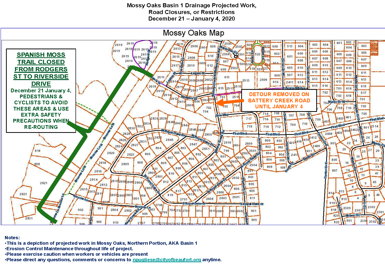 Mossy Oaks thru Jan. 4