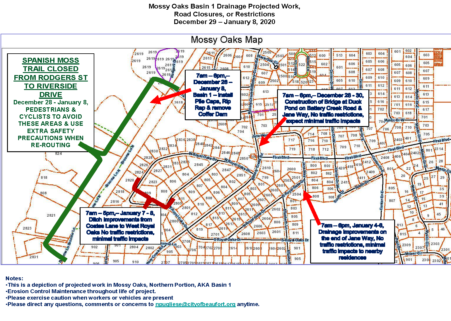 Basin 1 through Jan. 8