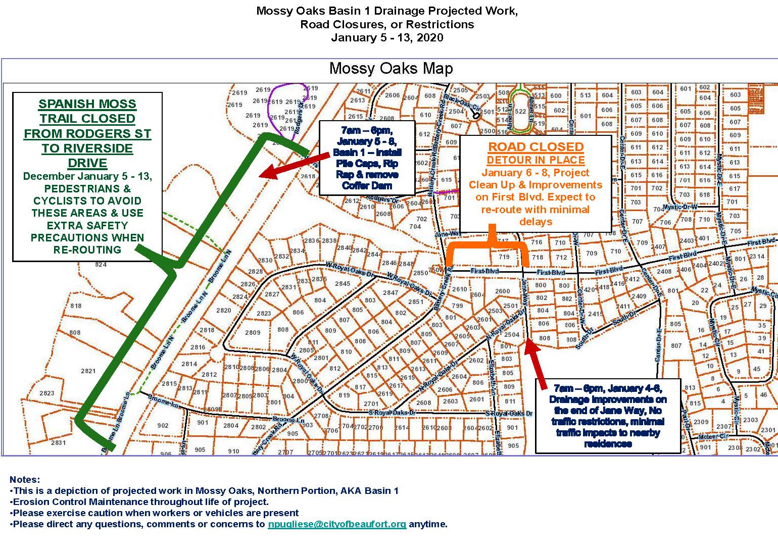 Basin 1 through Jan. 13