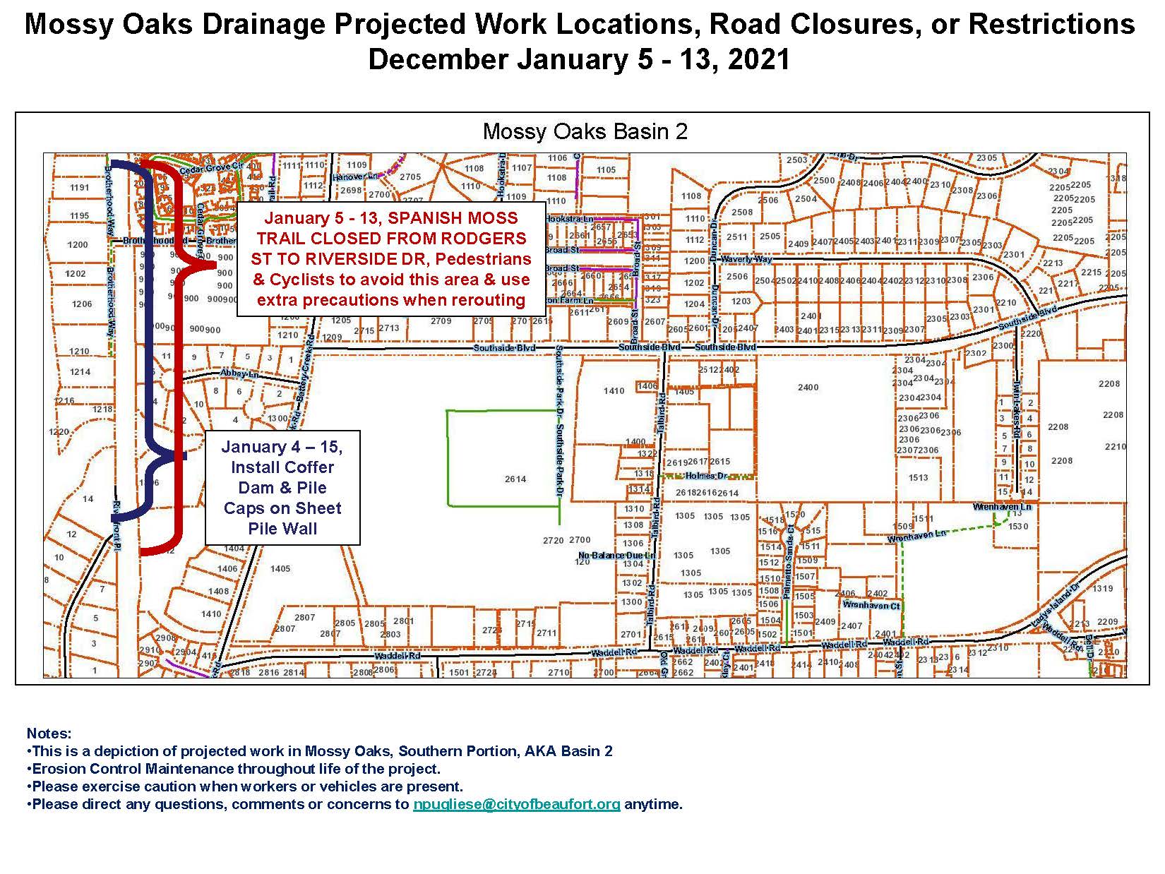 Basin 2 through Jan. 13