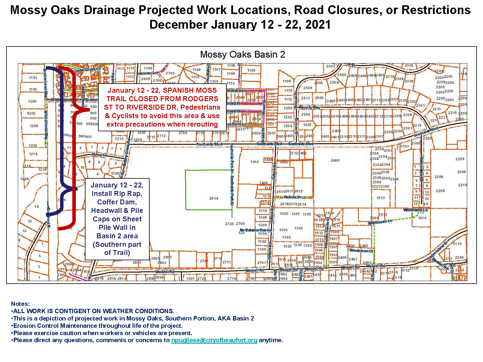 Basin 2 thru Jan. 22