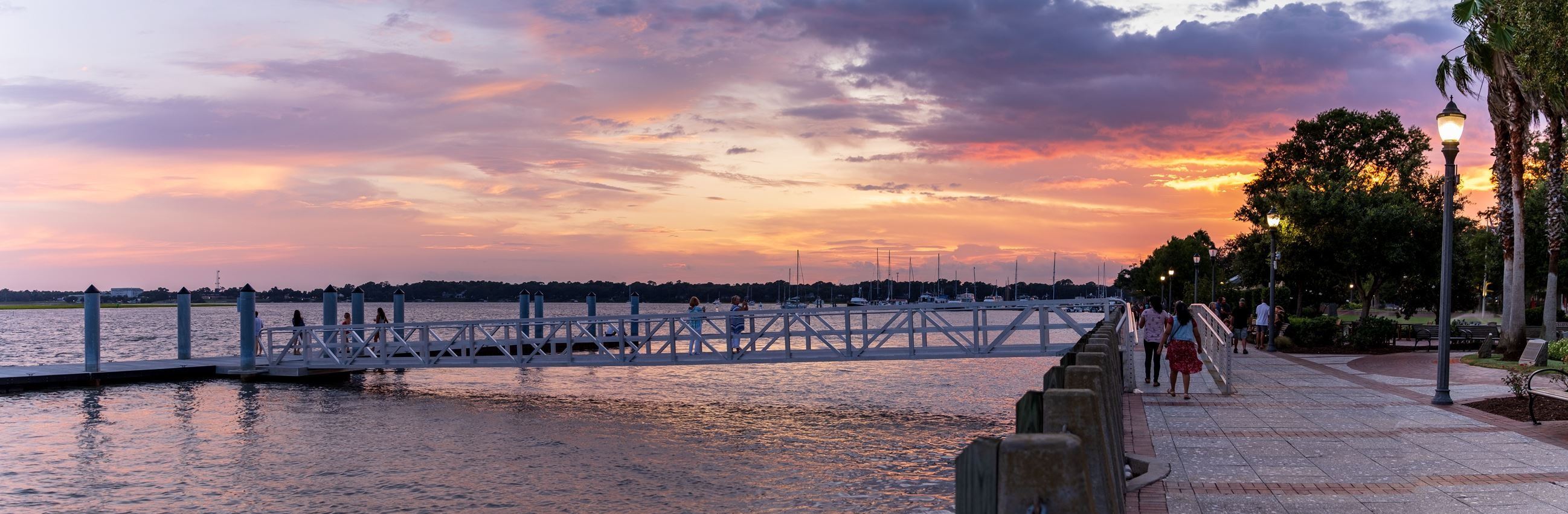 Day dock at twilight