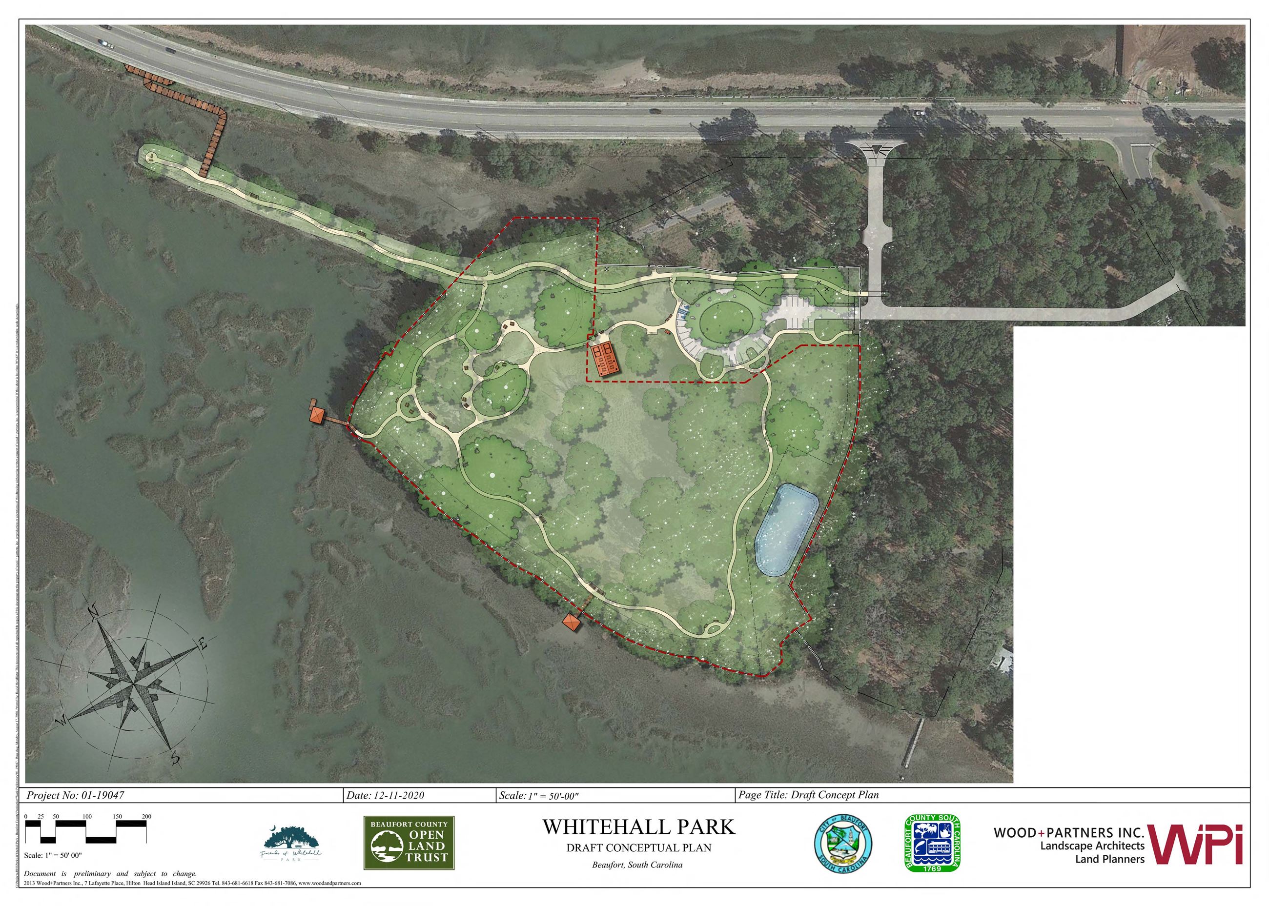 Whitehall Park concept plan