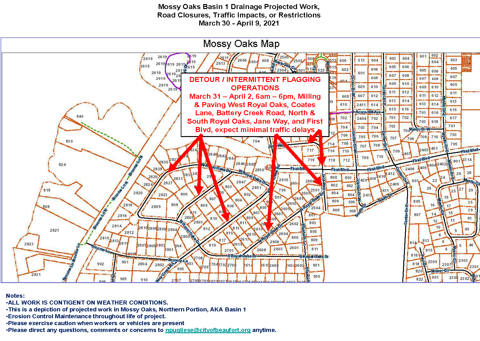 Basin 1 update thru April 9