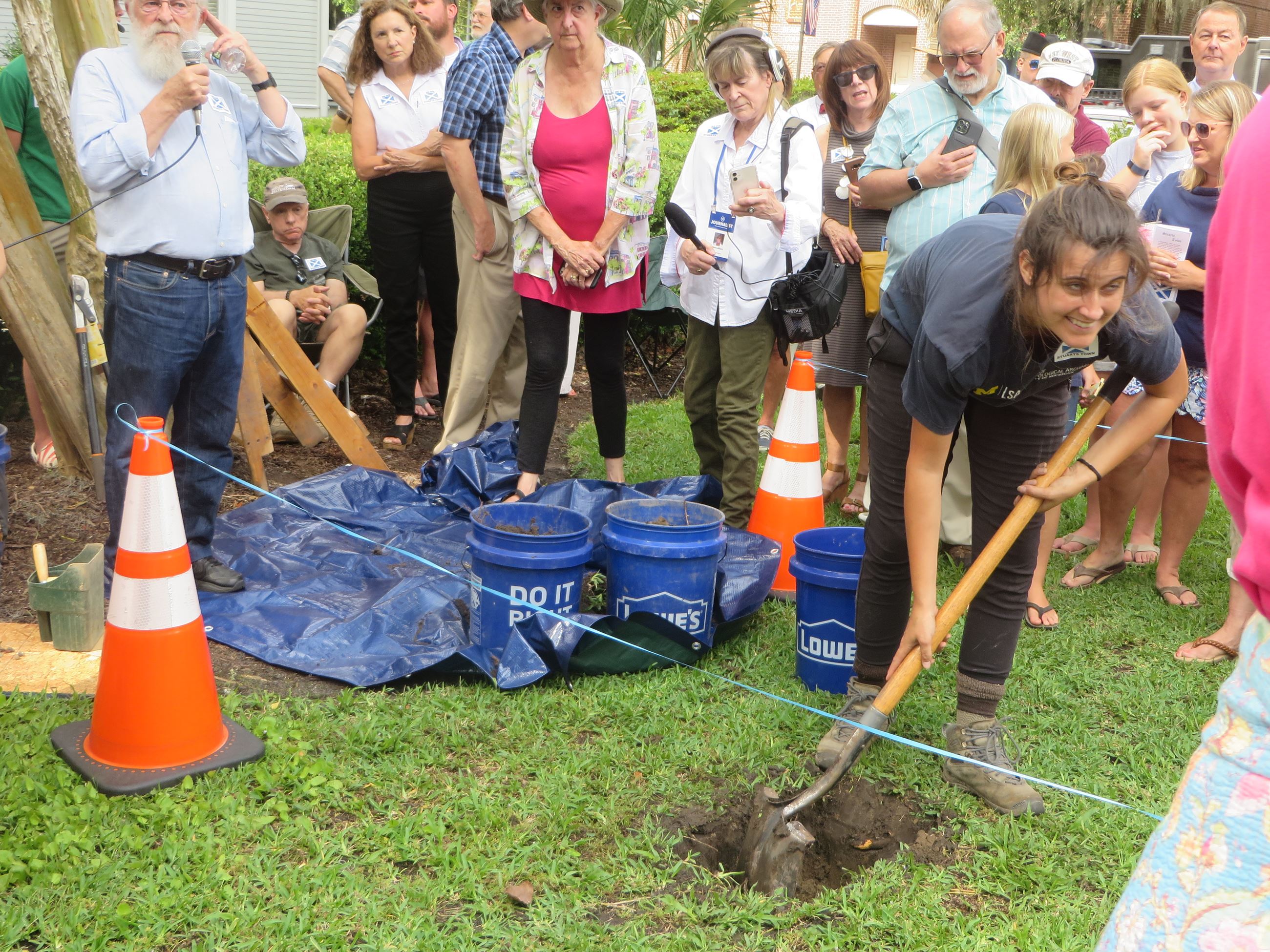 Hannah Hoover digs at Morrall Park