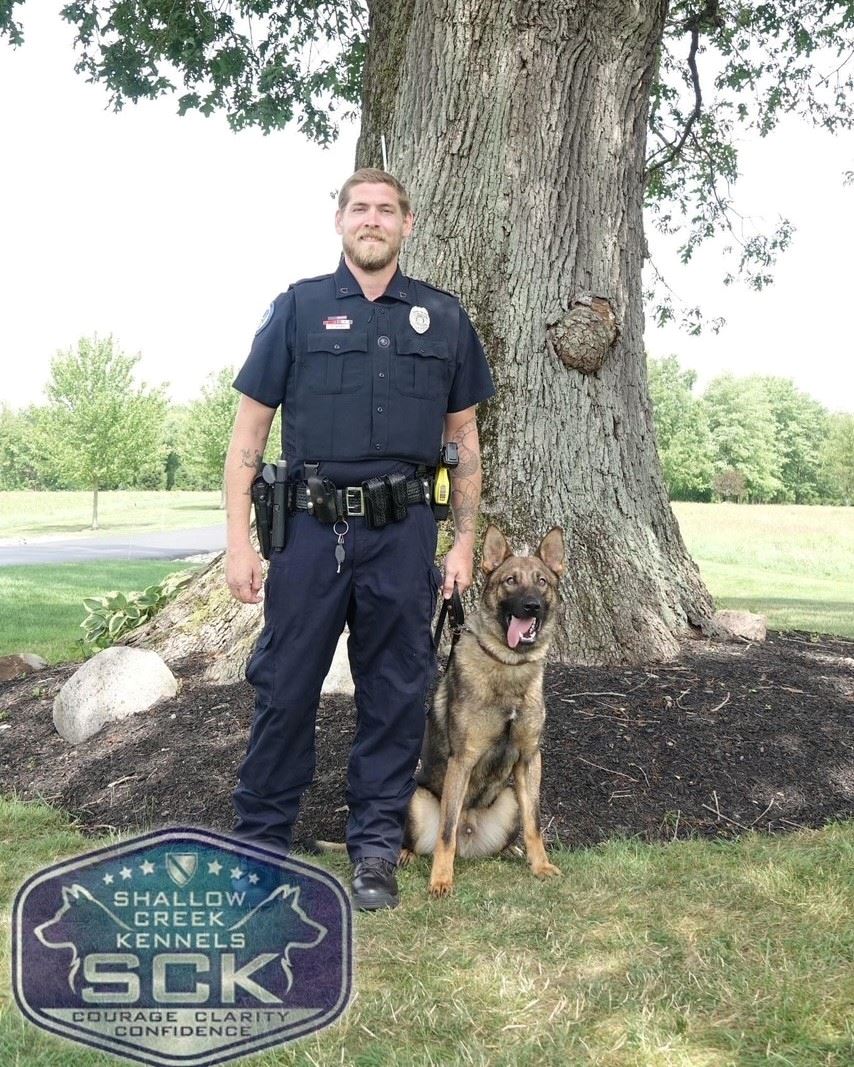 Officer Wiren and K-9 Supra